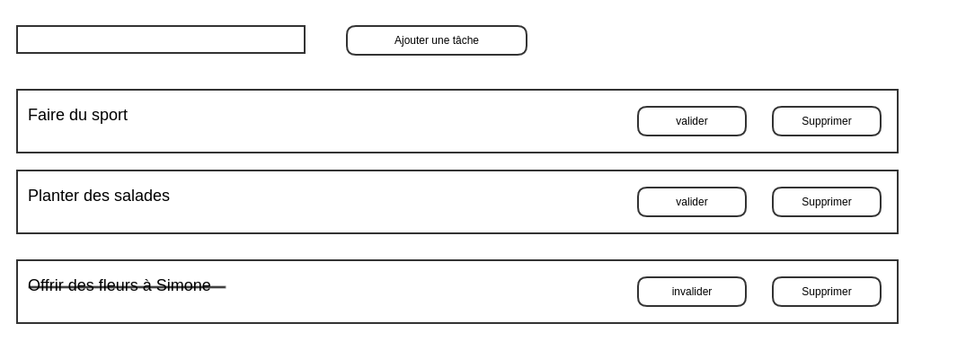 liste taches